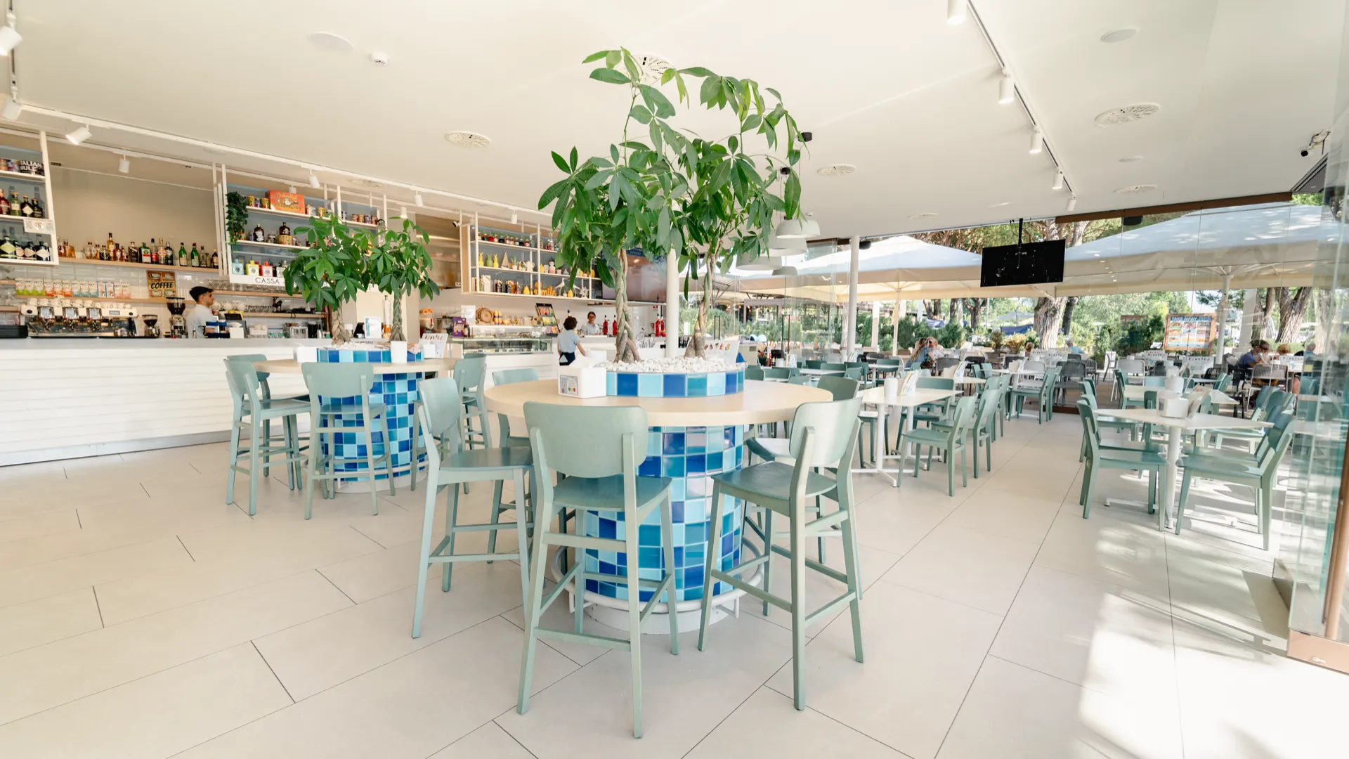 Sala interna della Gelateria